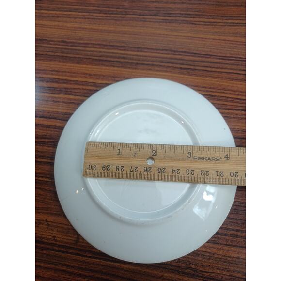 Vintage Harkerware Green 2 Pc Saucers Russel Wright Signed - Picture 13 of 13